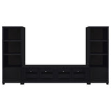 Jupiter Black 3-Piece Entertainment Center 79-Inch Tv Stand