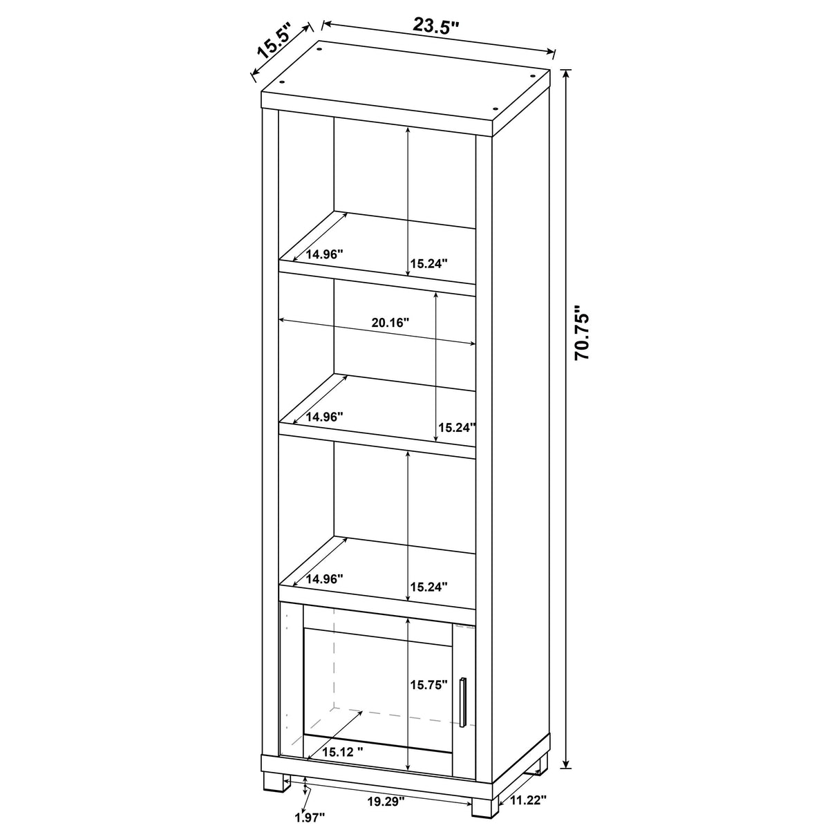 Jupiter Black 3-Piece Entertainment Center 79-Inch Tv Stand