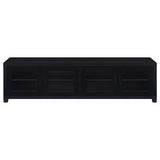 Jupiter 4-door Engineered Wood 79" TV Stand Black