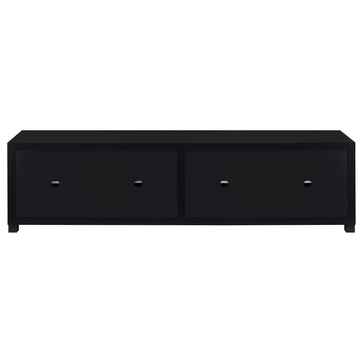 Jupiter 4-door Engineered Wood 79" TV Stand Black