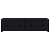 Jupiter 4-door Engineered Wood 79" TV Stand Black