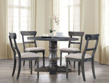 Wallace Weathered Gray Pedestal Dining Room Set