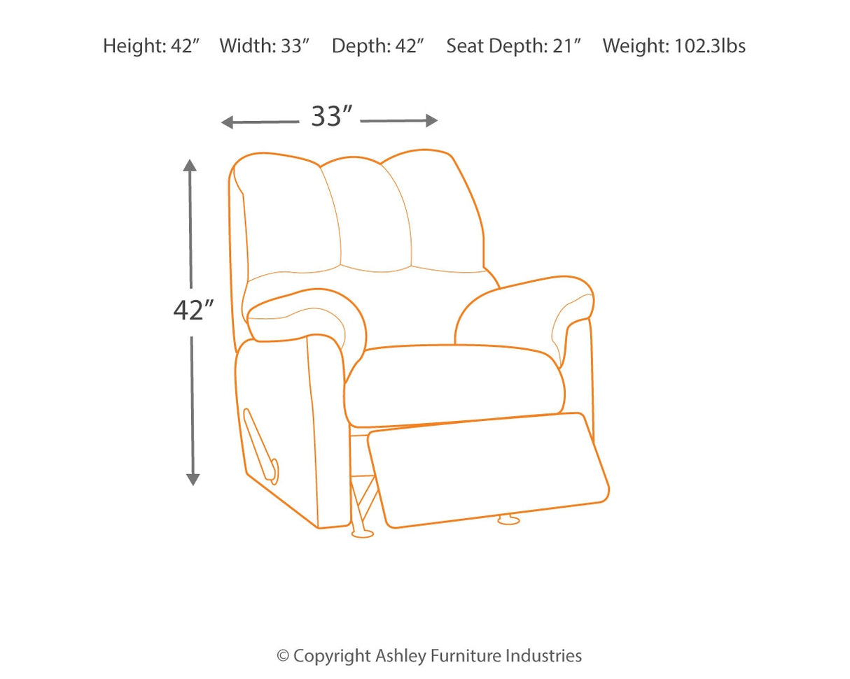 Darcy Cobblestone Recliner