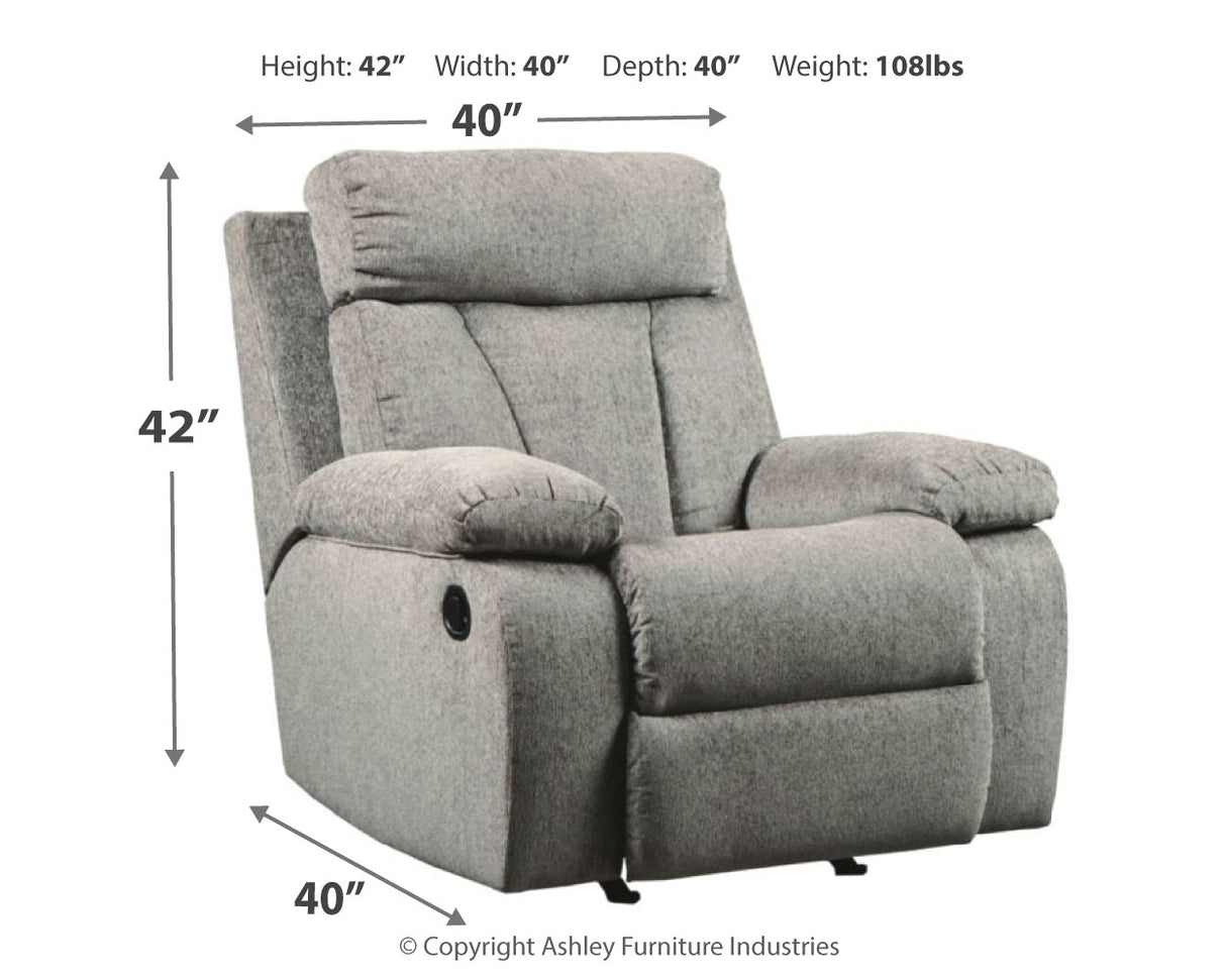 Mitchiner Reclining Sofa with Recliner