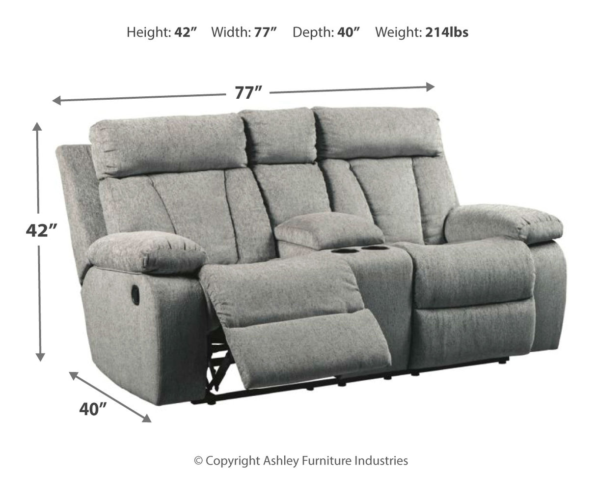 Mitchiner Reclining Sofa and Loveseat with 2 Recliners