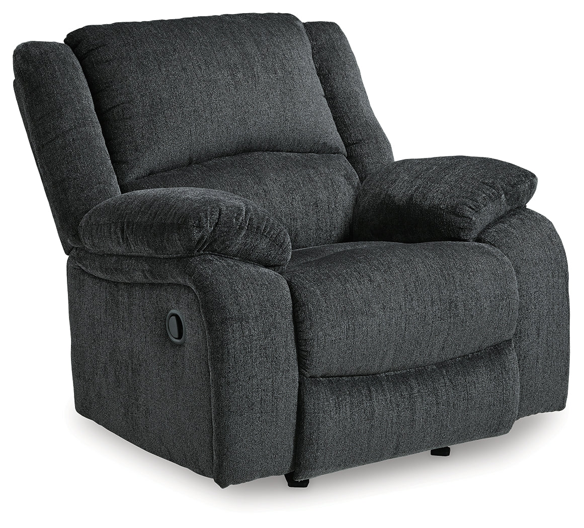 Draycoll Slate Reclining Loveseat With Console And Recliner