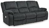 Draycoll Slate Power Reclining Sofa, Loveseat And Recliner