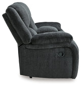 Draycoll Slate Reclining Loveseat With Console And Recliner