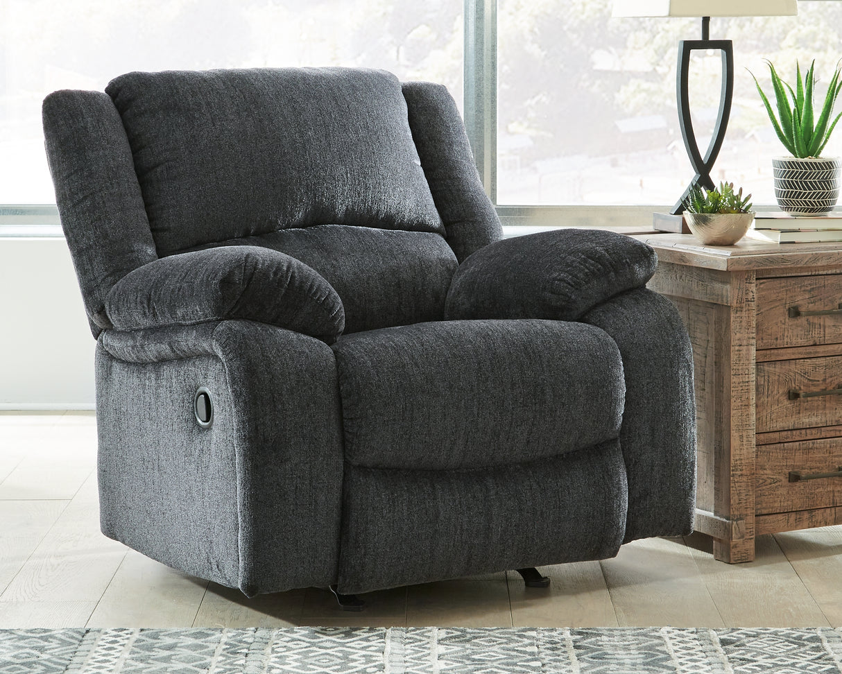 Draycoll Slate Reclining Loveseat With Console And Recliner