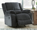 Draycoll Slate Reclining Loveseat With Console And Recliner