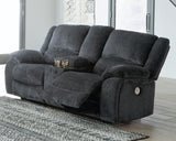 Draycoll Slate Power Reclining Sofa And Loveseat