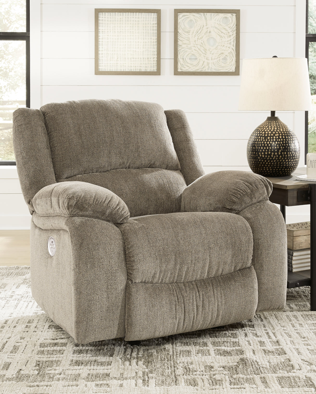 Draycoll Pewter Power Recliner