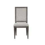 Artesia Beige Fabric & Salvaged Natural Finish Side Chair (2Pc)