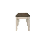 Fedele Weathered Oak & Cream Finish Bench