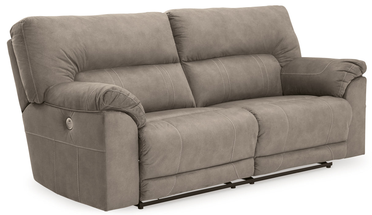 Cavalcade Slate Power Reclining Sofa And Loveseat