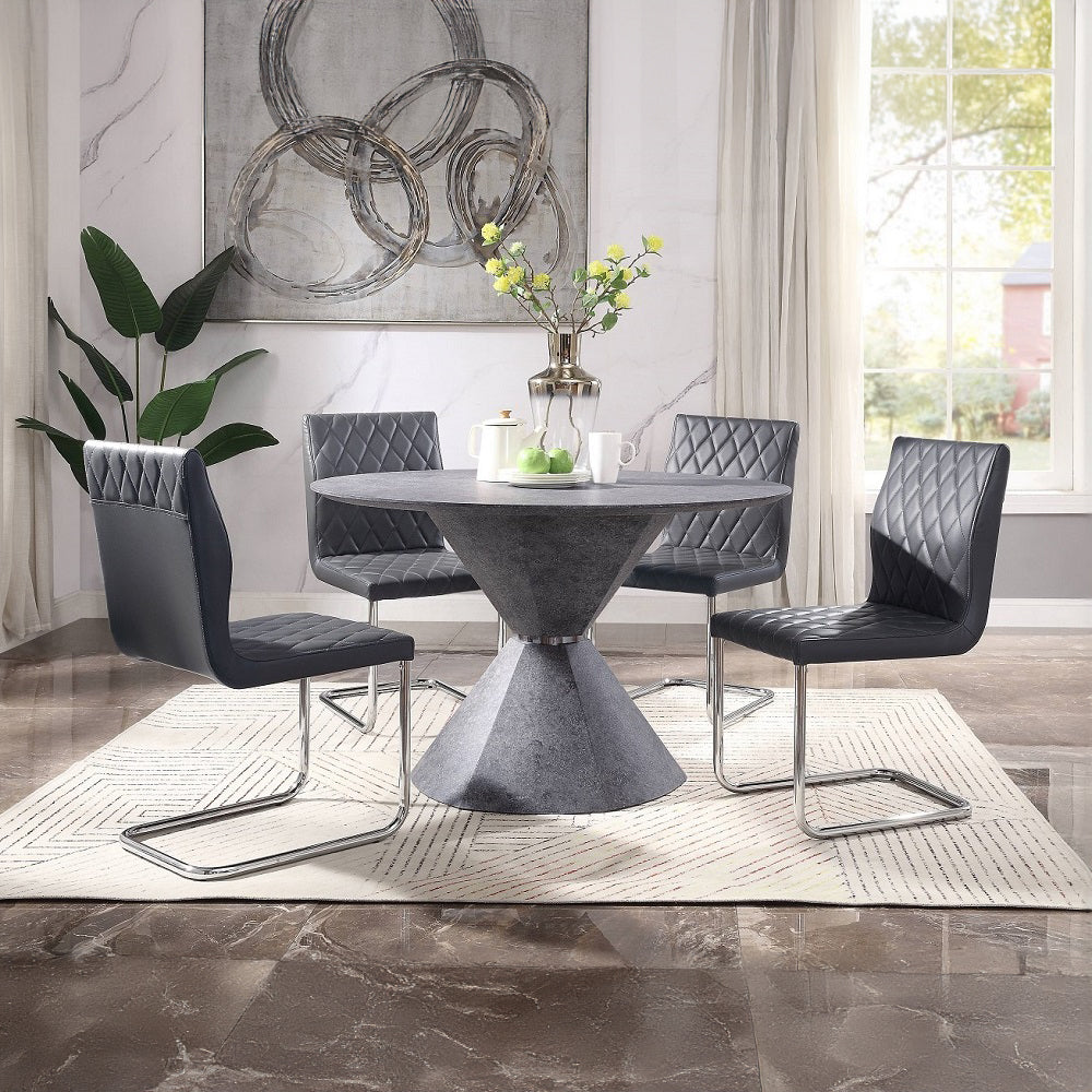 Ansonia Faux Concrete Dining Table