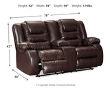 Vacherie Reclining Sofa, Power Loveseat and Recliner