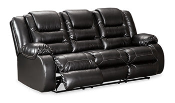 Vacherie Black Reclining Sofa