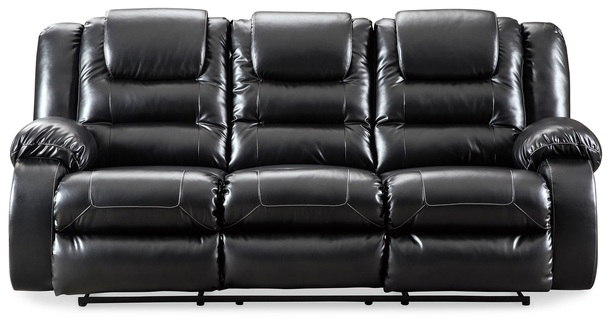 Vacherie Black Reclining Sofa