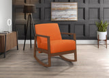 Carton Printed 7Cm-1168: Rocker Accent Chair, Orange