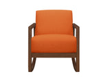 Carton Printed 7Cm-1168: Rocker Accent Chair, Orange