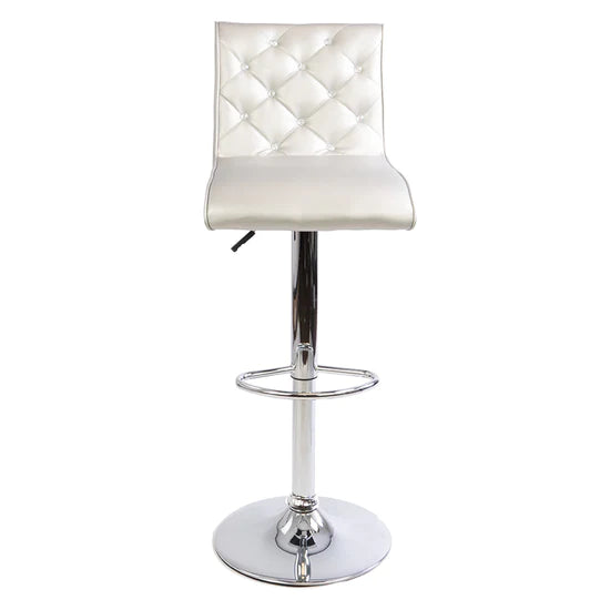 Elizabeth Crystal Tufted Vanity Stool