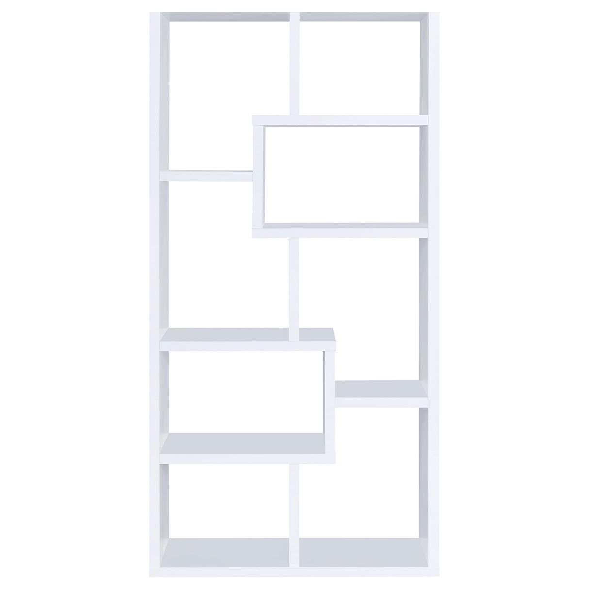 Theo 10-Shelf Bookcase White