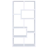 Theo 10-Shelf Bookcase White