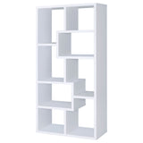 Theo 10-Shelf Bookcase White