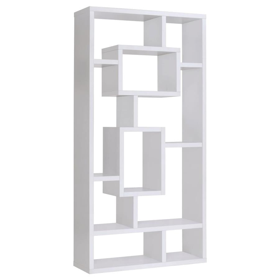 Howie 10-Shelf Bookcase White