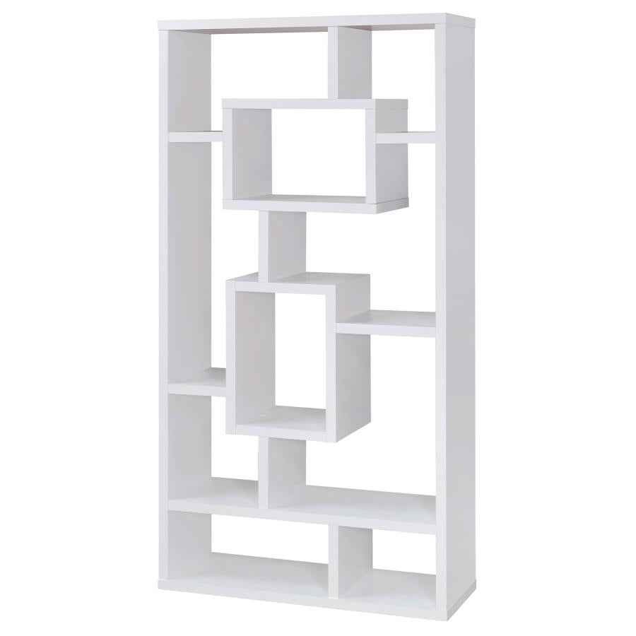 Howie 10-Shelf Bookcase White