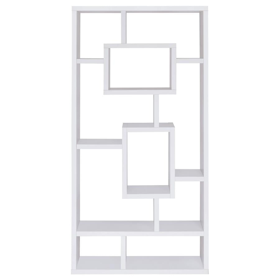 Howie 10-Shelf Bookcase White