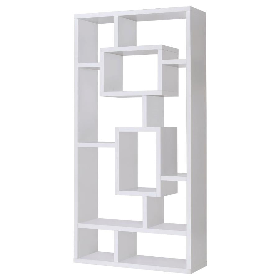 Howie 10-Shelf Bookcase White