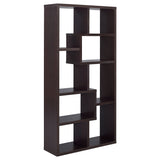 Theo 10-Shelf Bookcase Cappuccino