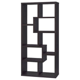 Theo 10-Shelf Bookcase Cappuccino