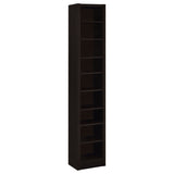 Eliam Rectangular Bookcase With 2 Fixed Shelves Cappuccino