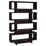 Reid 4-Tier Open Back Bookcase Cappuccino