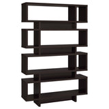 Reid 4-Tier Open Back Bookcase Cappuccino