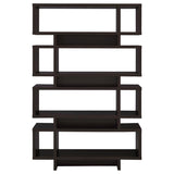 Reid 4-Tier Open Back Bookcase Cappuccino