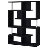 Hoover 5-Tier Bookcase Black And Chrome