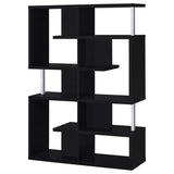 Hoover 5-Tier Bookcase Black And Chrome