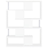 Hoover 5-Tier Bookcase White And Chrome