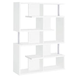 Hoover 5-Tier Bookcase White And Chrome