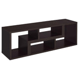 Velma Convertible Tv Console And Bookcase Cappuccino