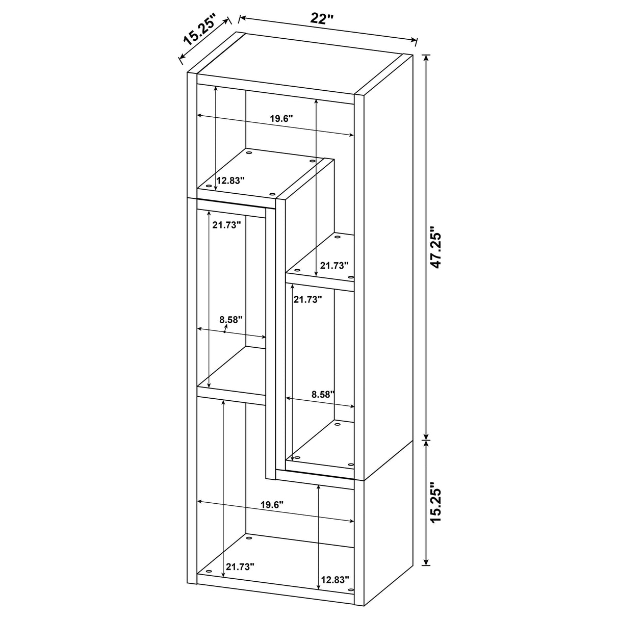 Velma Convertible Tv Console And Bookcase Cappuccino