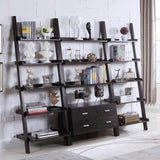 Colella 5-Shelf Ladder Bookcase Cappuccino