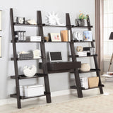 Colella 5-Shelf Ladder Bookcase Cappuccino