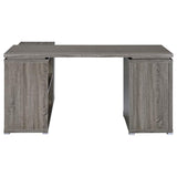 Yvette L-Shape Office Desk Weathered Grey