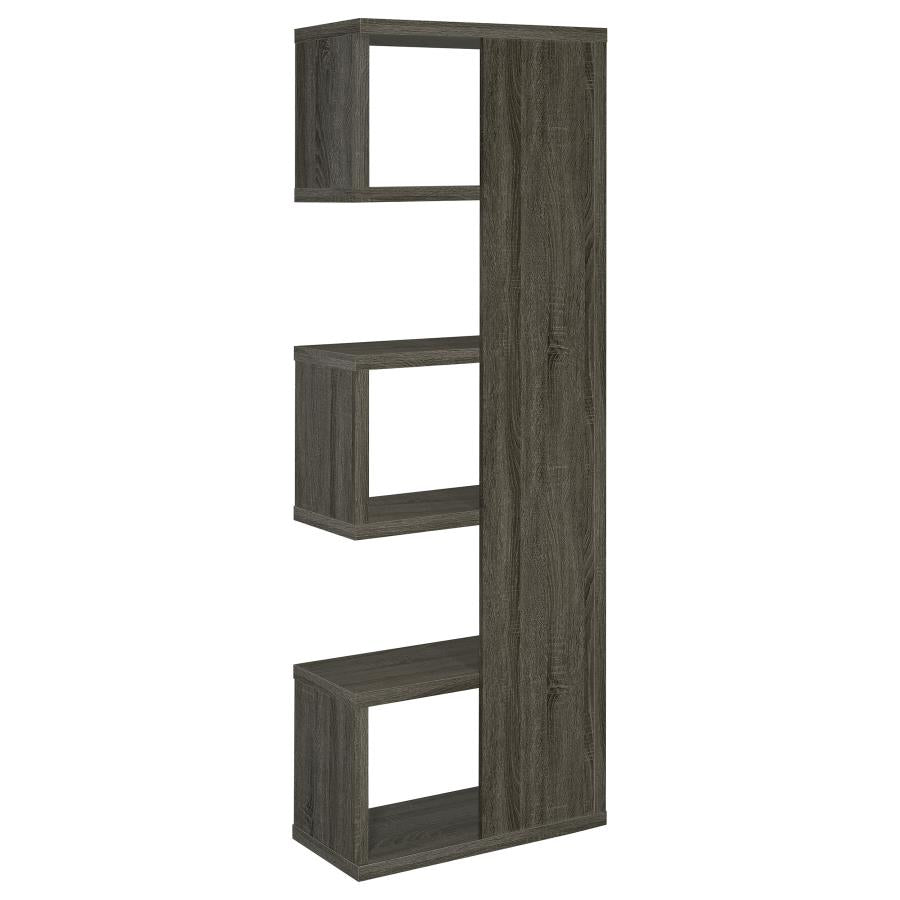 Joey 5-Tier Bookcase Weathered Grey