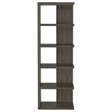 Harrison 5-Tier Bookcase Weathered Grey